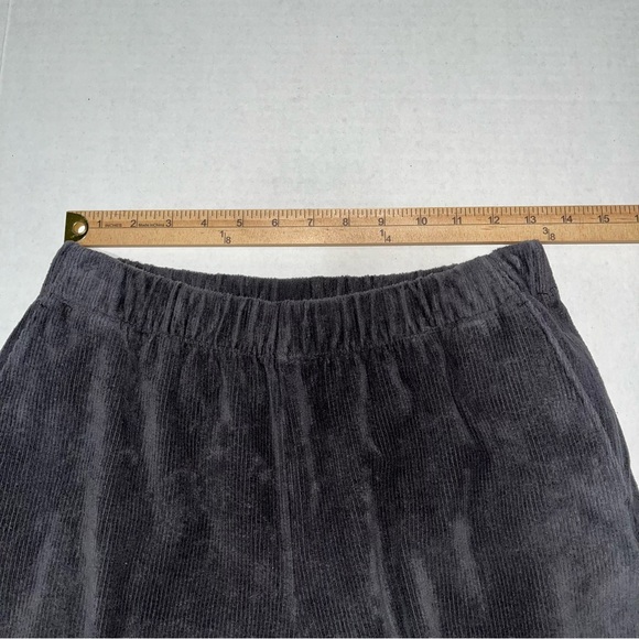 Land’s End Gray Corduroy Pull On Elastic Waist Size Small Pants - Picture 5 of 12
